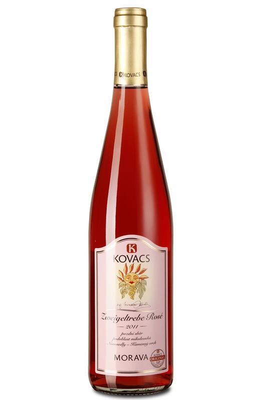 Zweigeltrebe rosé 0,75 pozdní sběr 11/11 Kovacs Tradiční